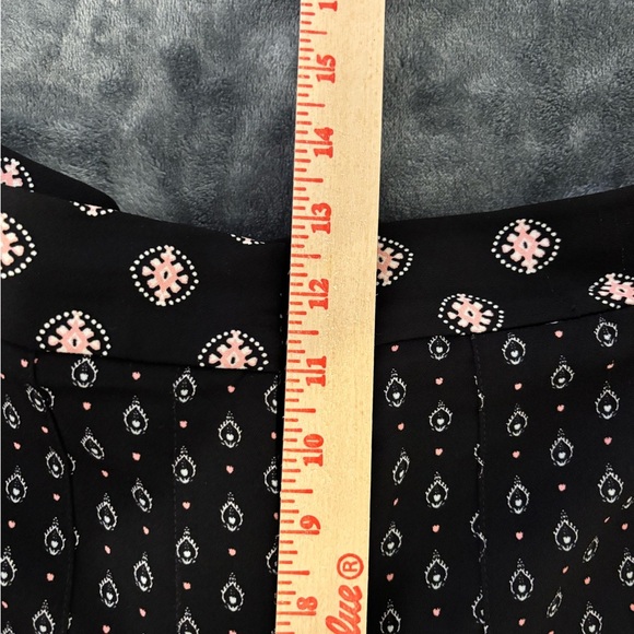 LOFT Black and Pink Geometric Trousers - Picture 4 of 9